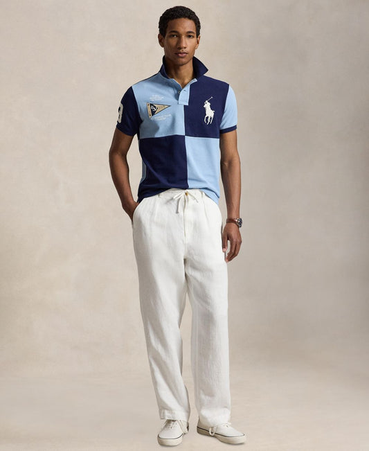 Men's Custom Slim-Fit Big Pony Mesh Polo Shirt