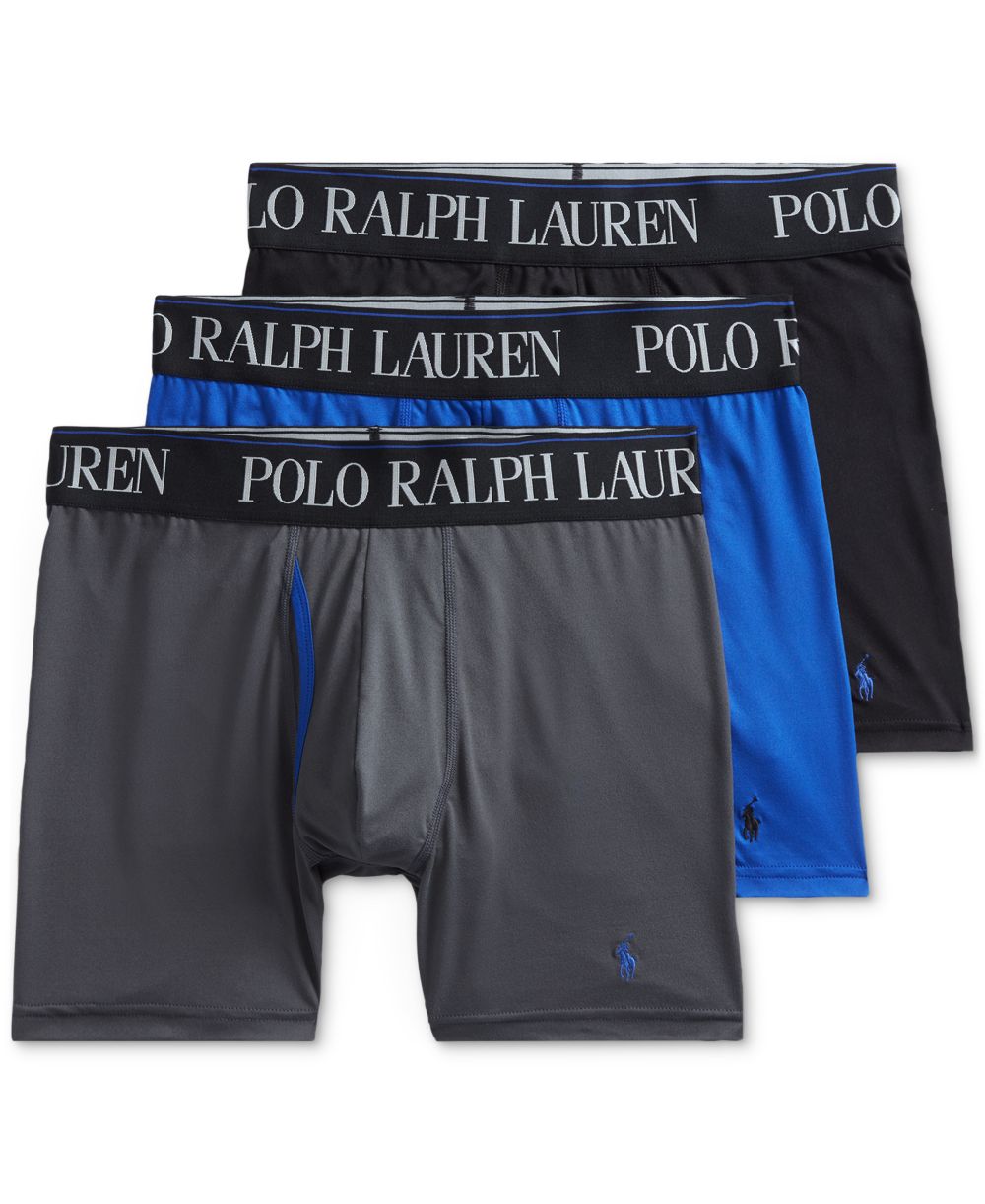 Men's 3-Pack 4-D Flex Cool Microfiber Boxer Briefs