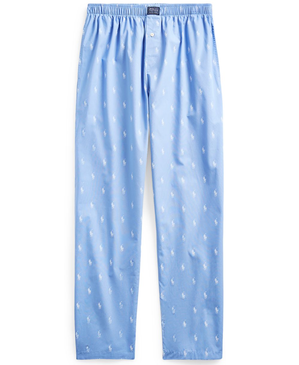 Men's Cotton Jersey Sleep Shirt & Polo Player Pajama Pants