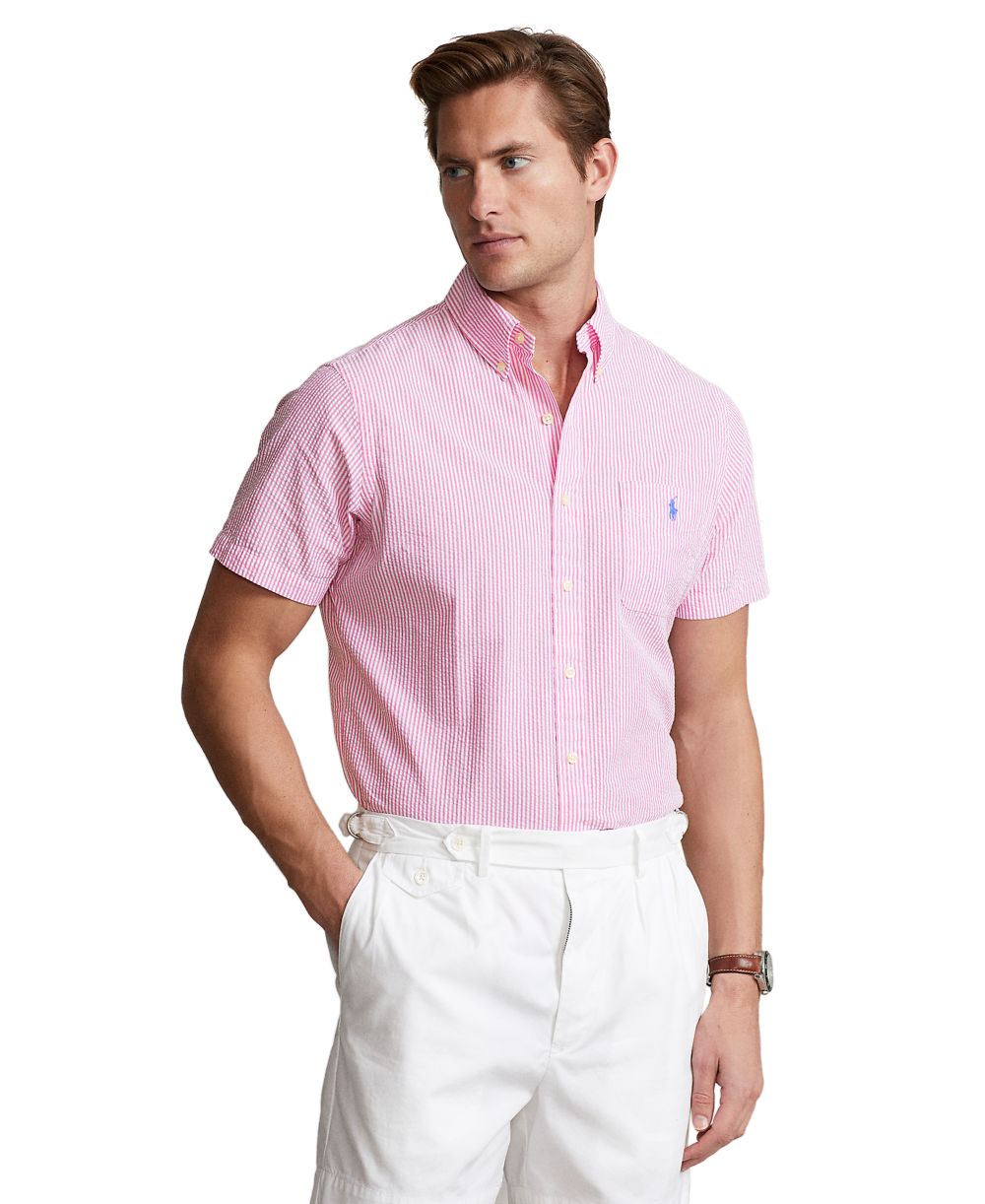 Men's RL Prepster Classic-Fit Seersucker Shirt