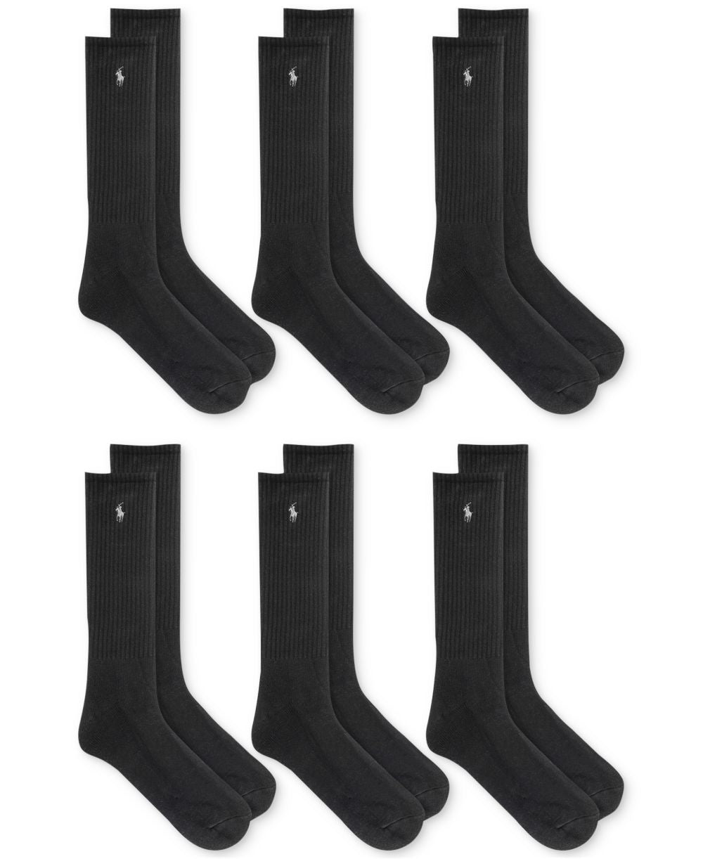 Men's 6-Pk. Performance Sport Crew Socks