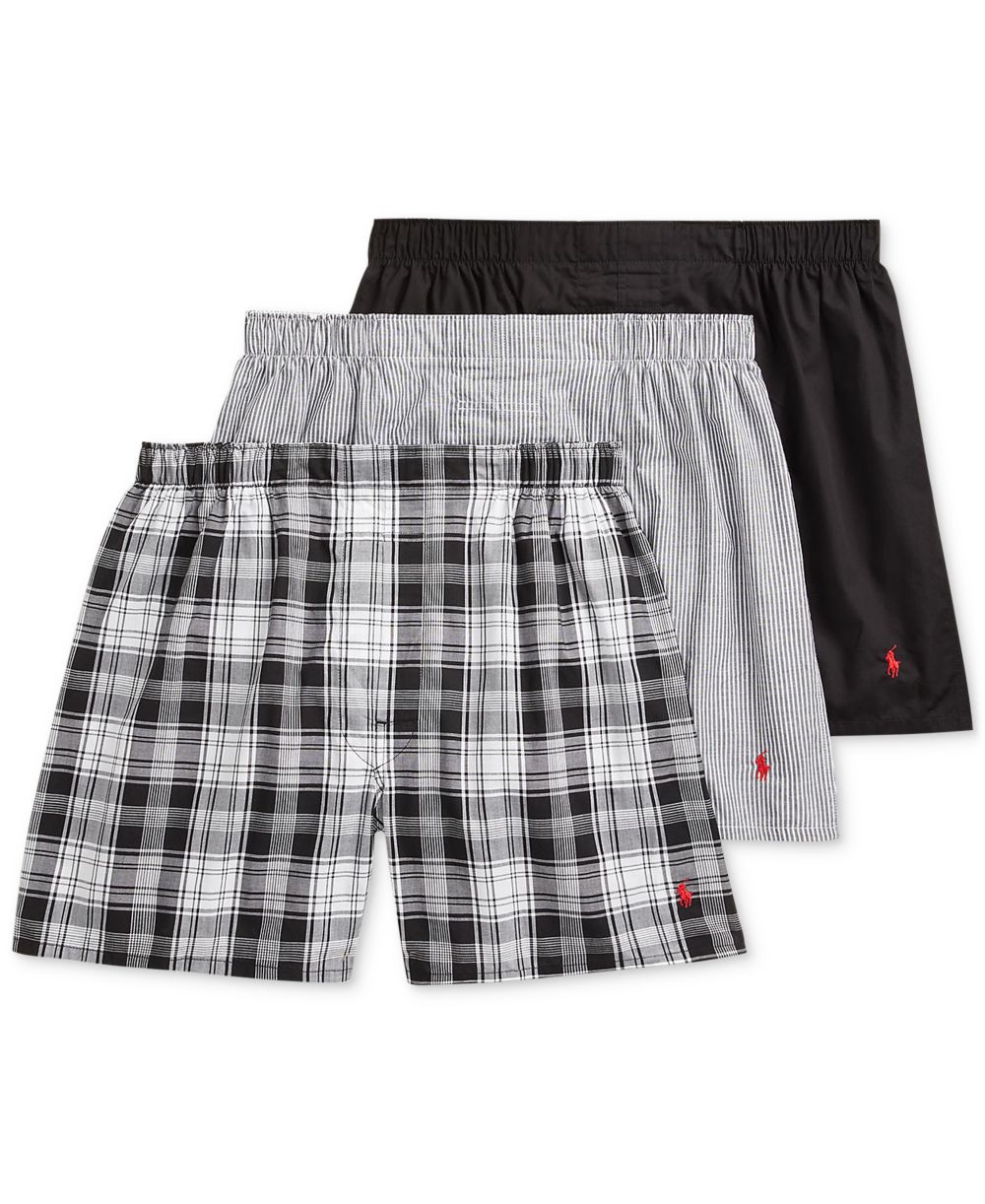 Men's 3-Pack Classic Woven Cotton Boxers