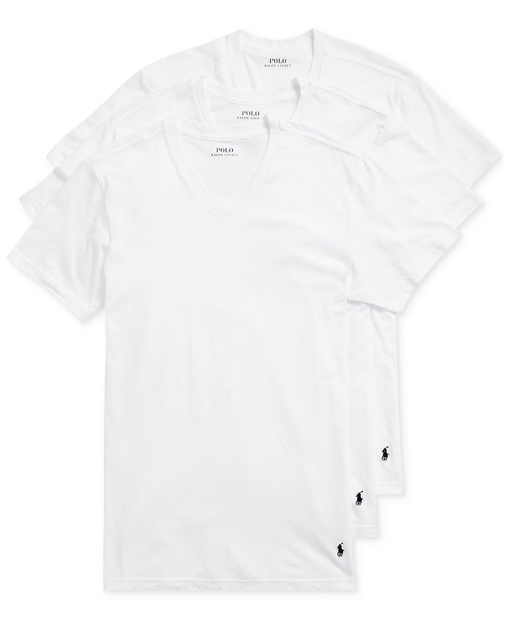 Men's 3-Pack V-Neck Classic Undershirts