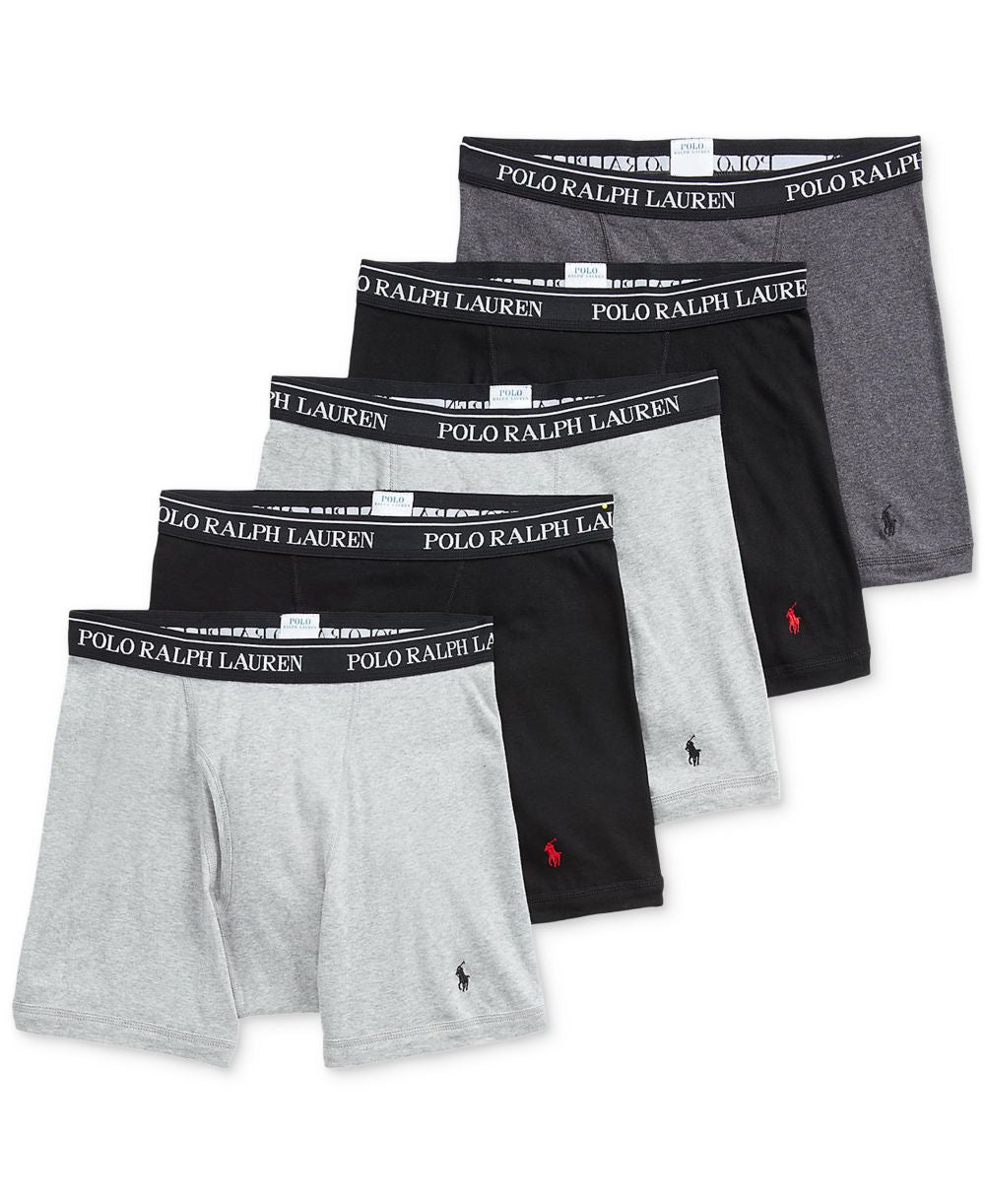 Men's 5-Pack Classic Cotton Boxer Briefs