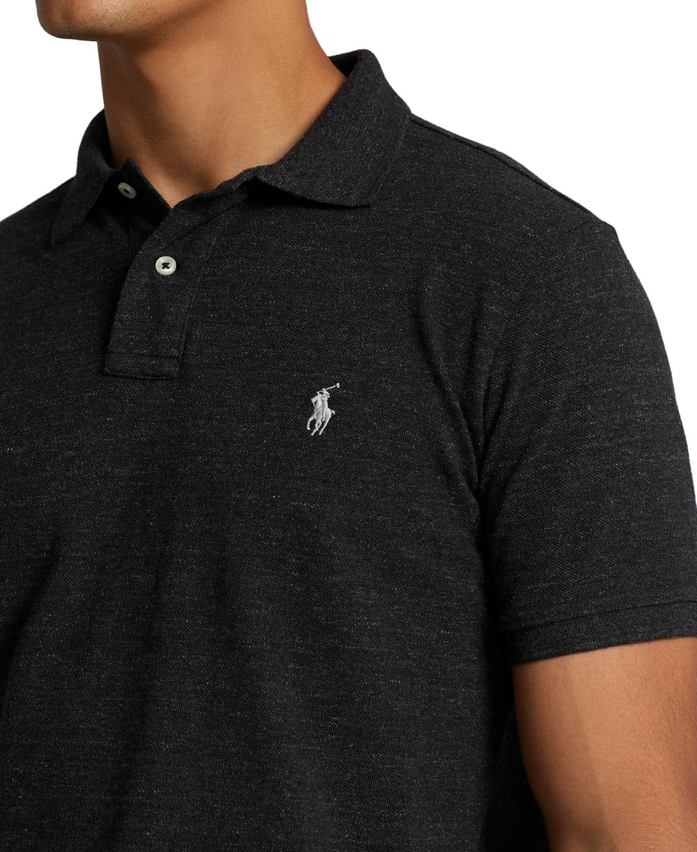 Men's Custom Slim-Fit Mesh Polo Shirt