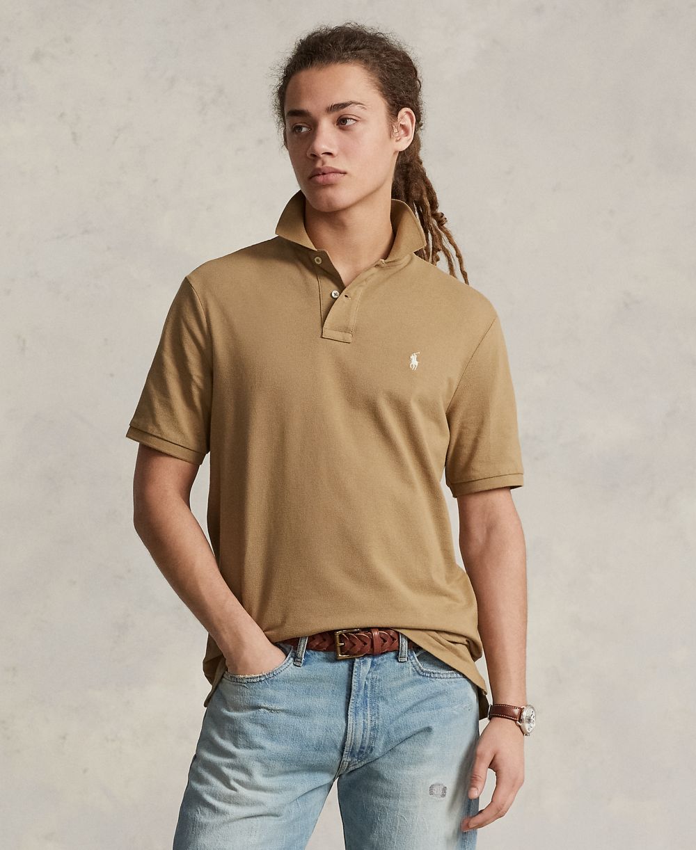 Men's Classic-Fit Mesh Polo Shirt