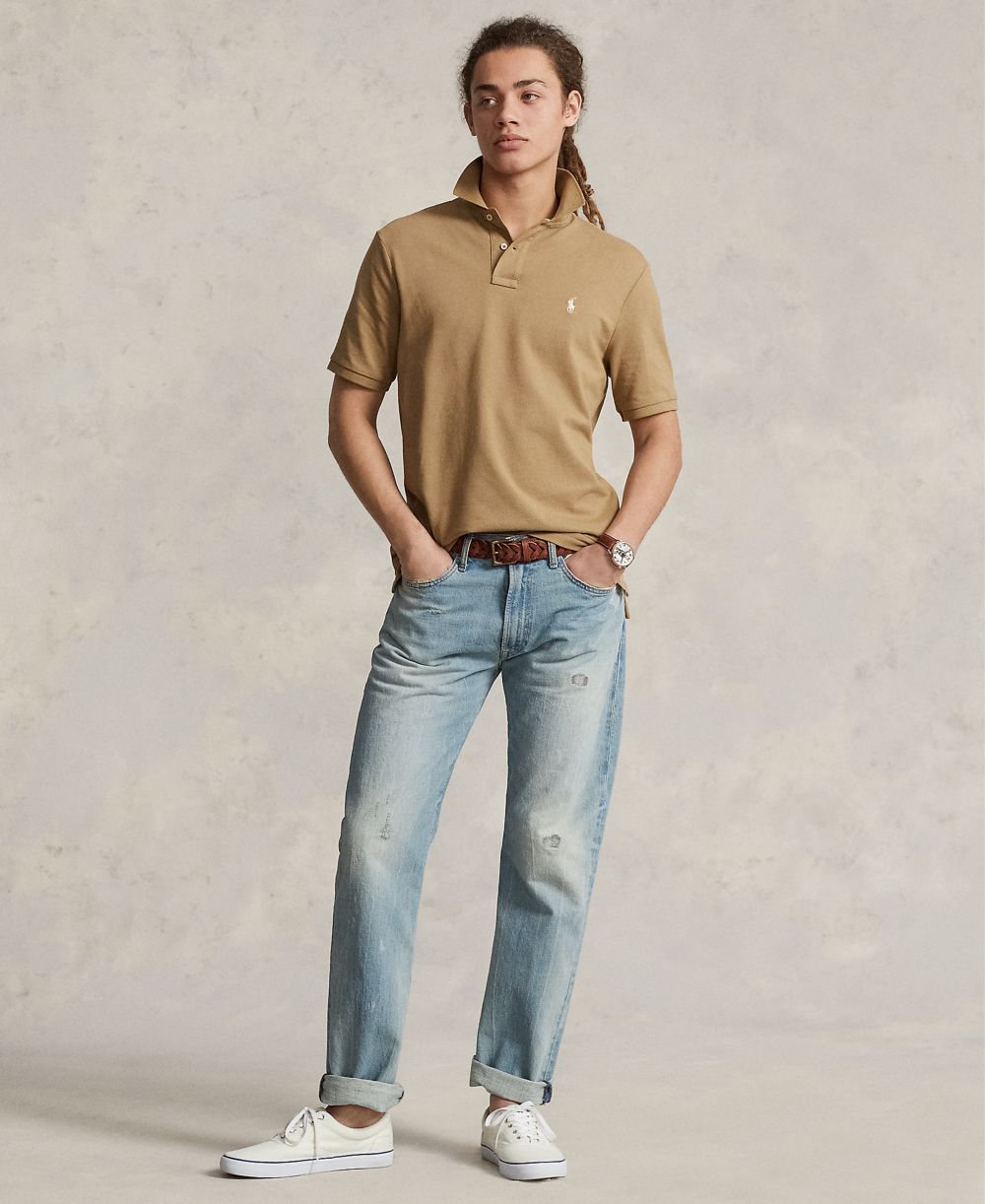 Men's Classic-Fit Mesh Polo Shirt