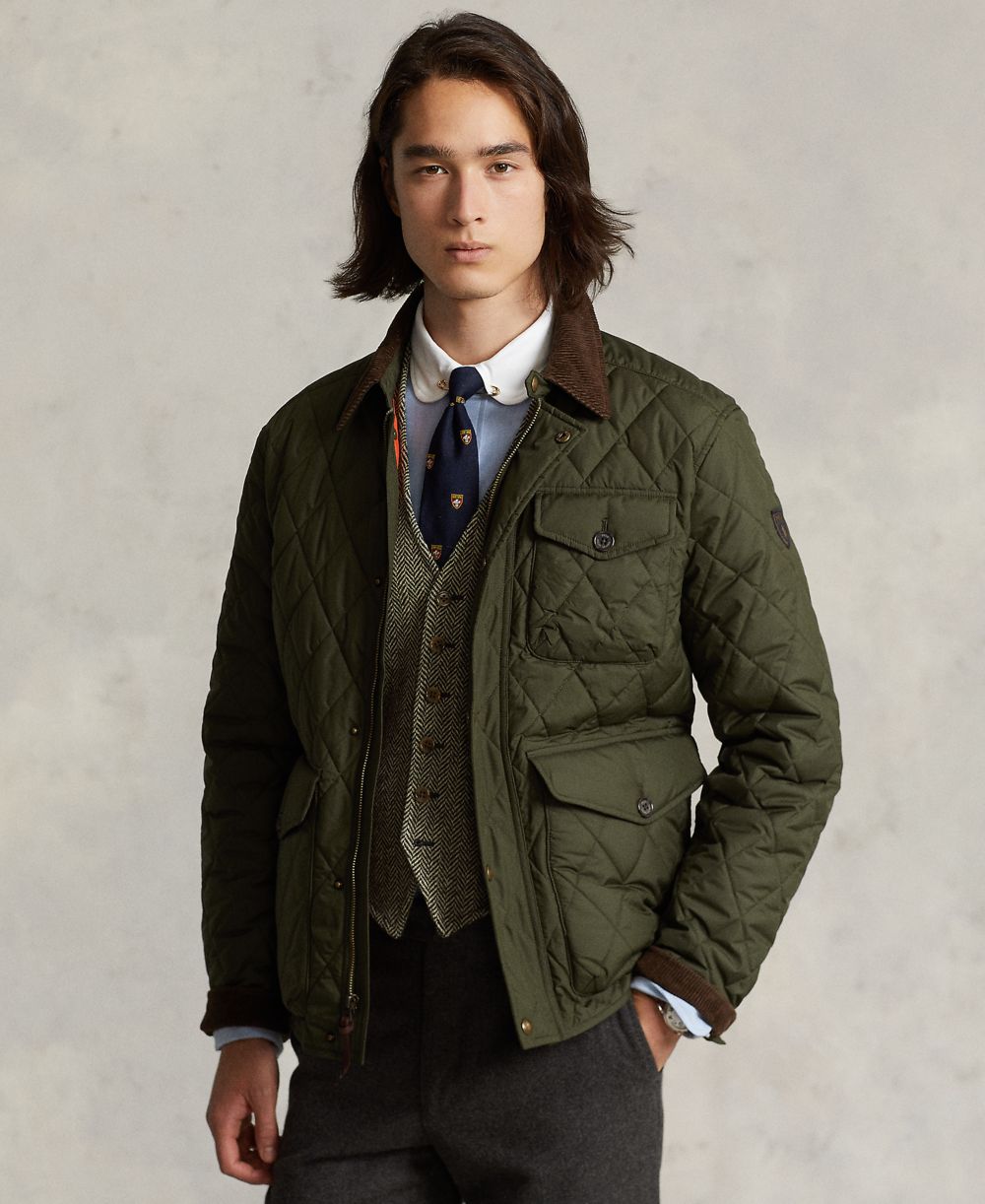 Men's Beaton Quilted Water-Repellent Full-Zip Jacket