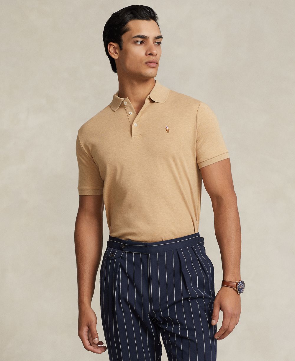 Men’s Slim-Fit Soft Cotton Polo Shirt
