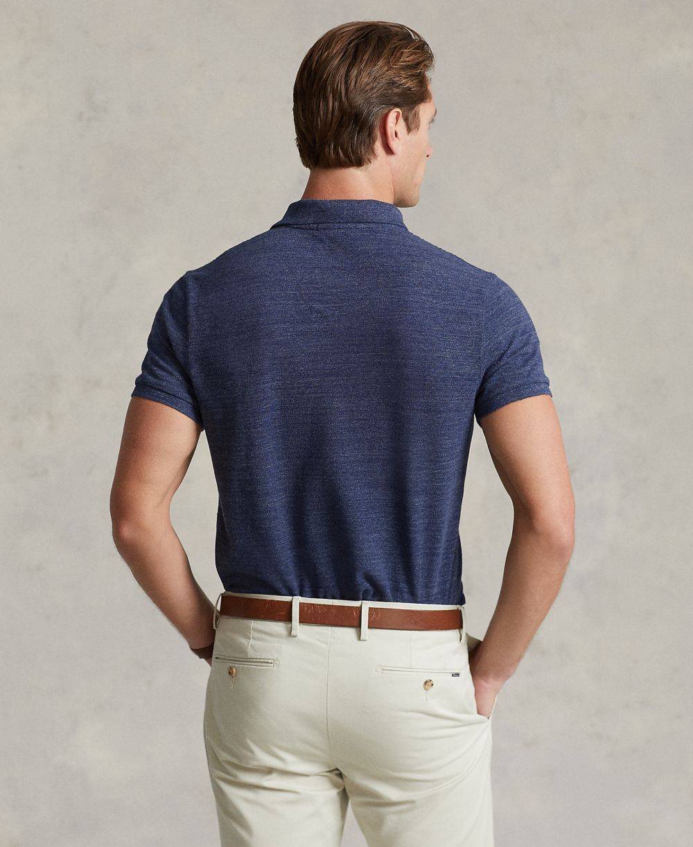 Men's Custom Slim-Fit Mesh Polo Shirt