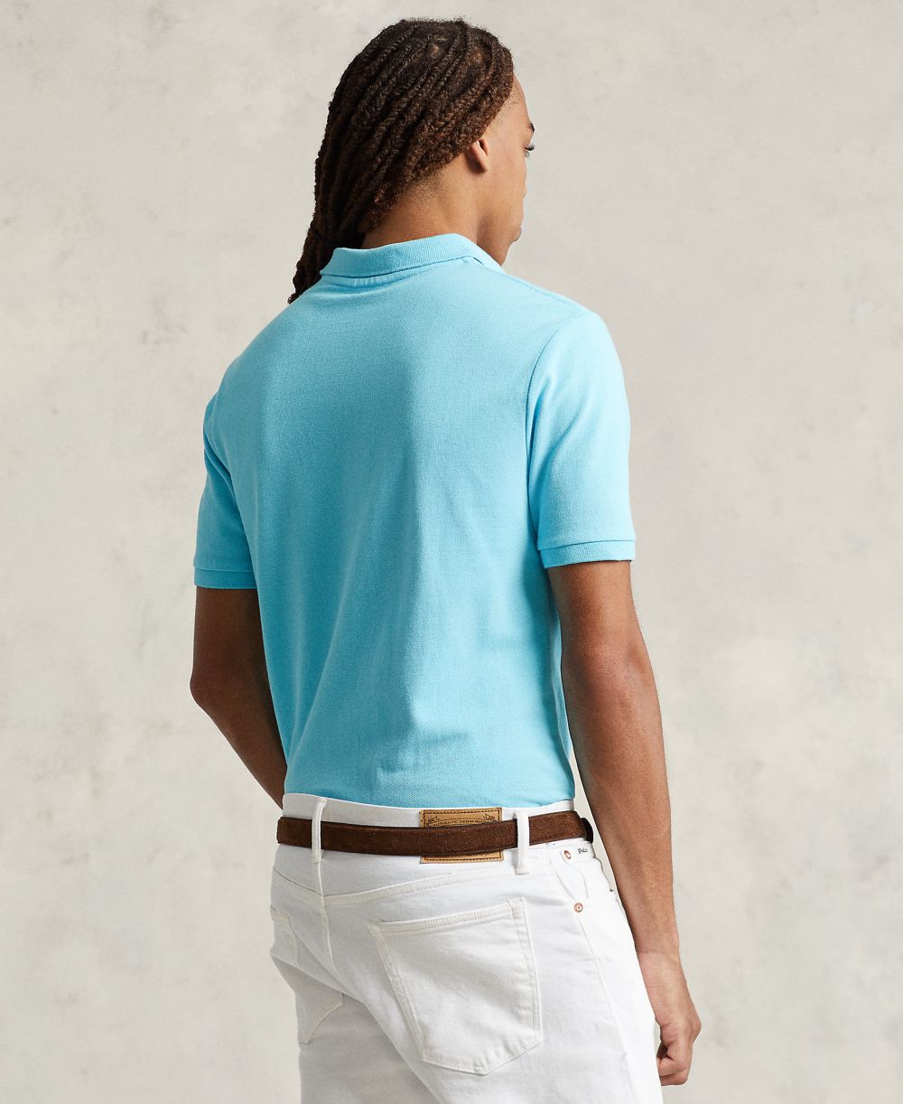 Men's Custom Slim-Fit Mesh Polo Shirt