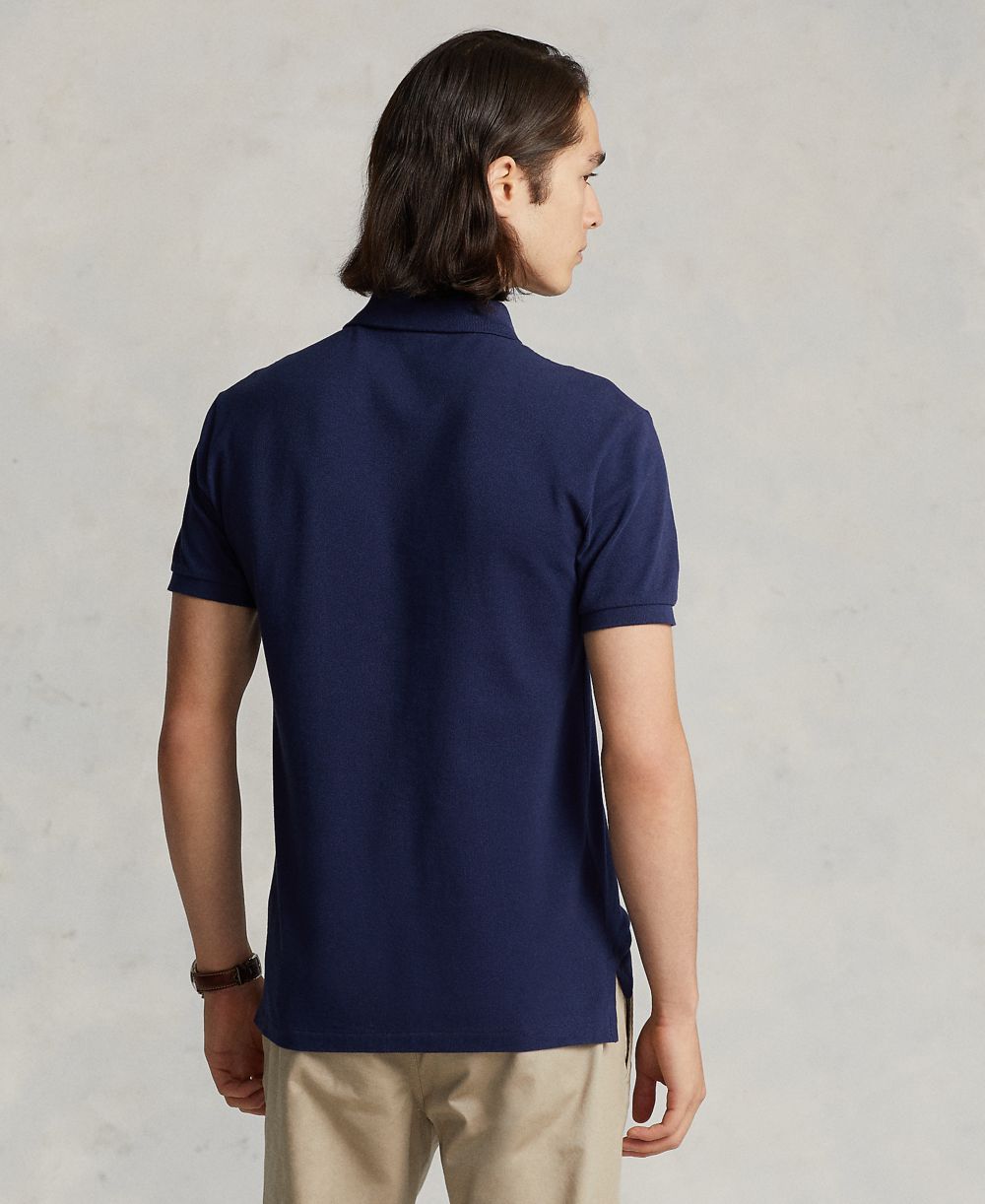 Men's Custom Slim-Fit Mesh Polo Shirt