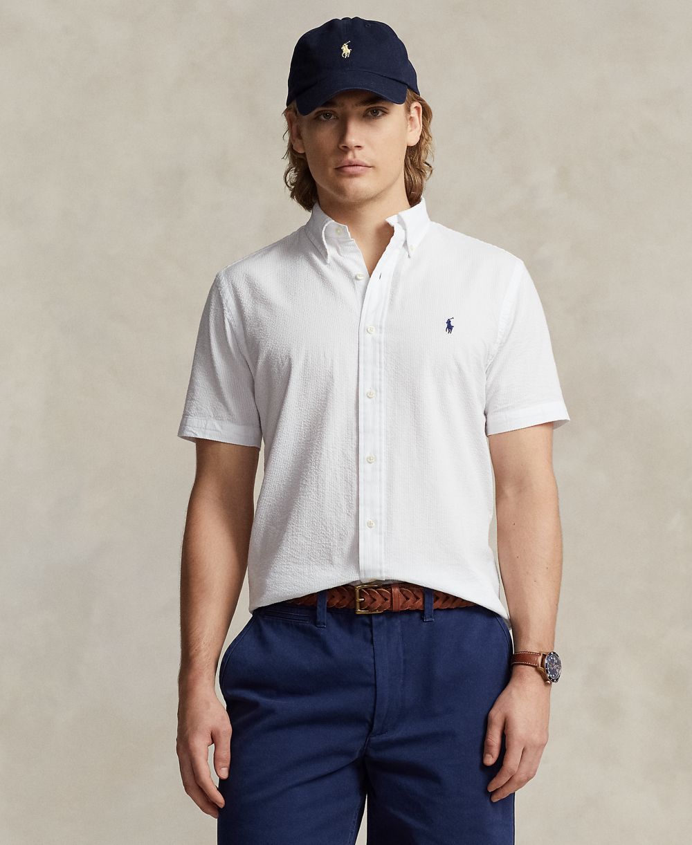 Men's RL Prepster Classic-Fit Seersucker Shirt