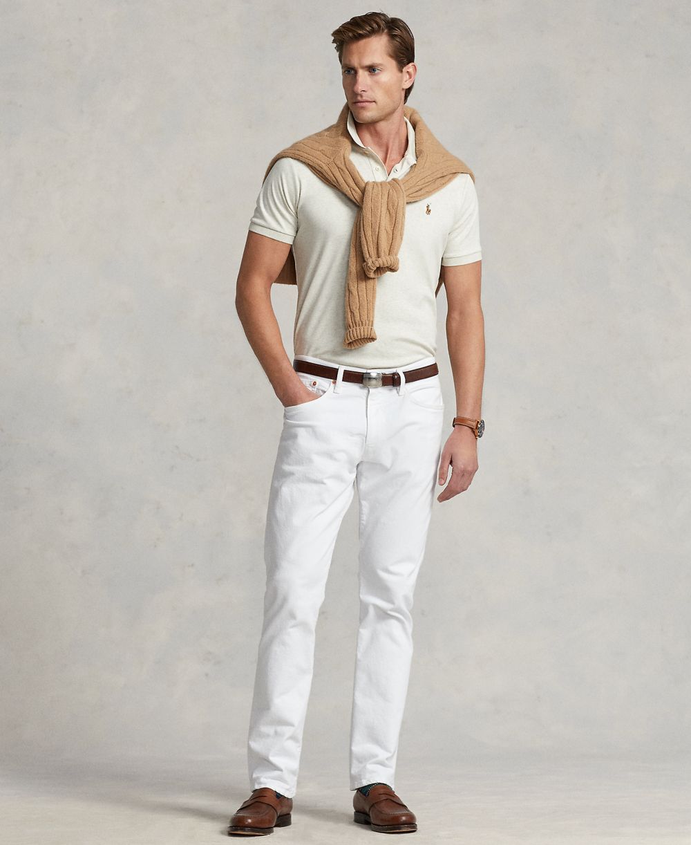 Men’s Slim-Fit Soft Cotton Polo Shirt