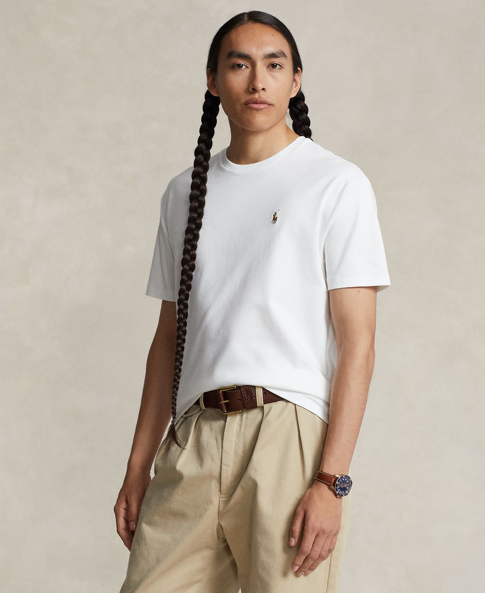 Men's Custom Slim-Fit Soft Cotton T-Shirt