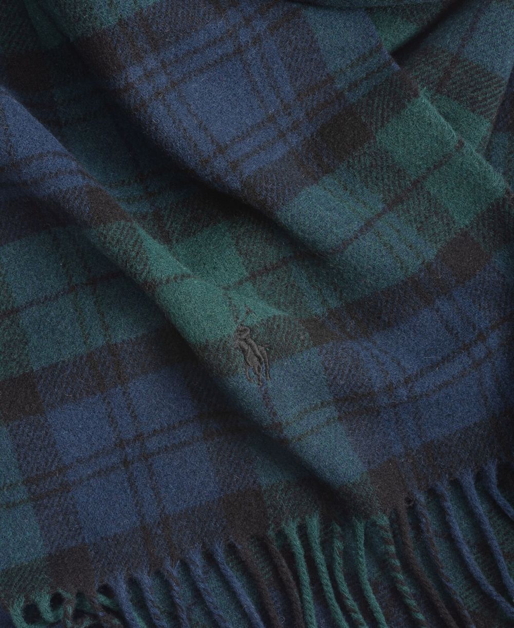 Men's Woolen Plaid Scarf
