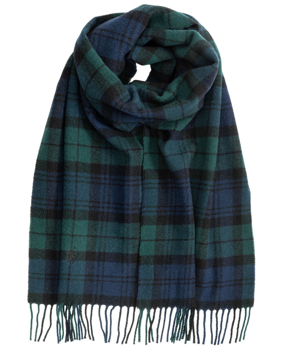 Men's Woolen Plaid Scarf