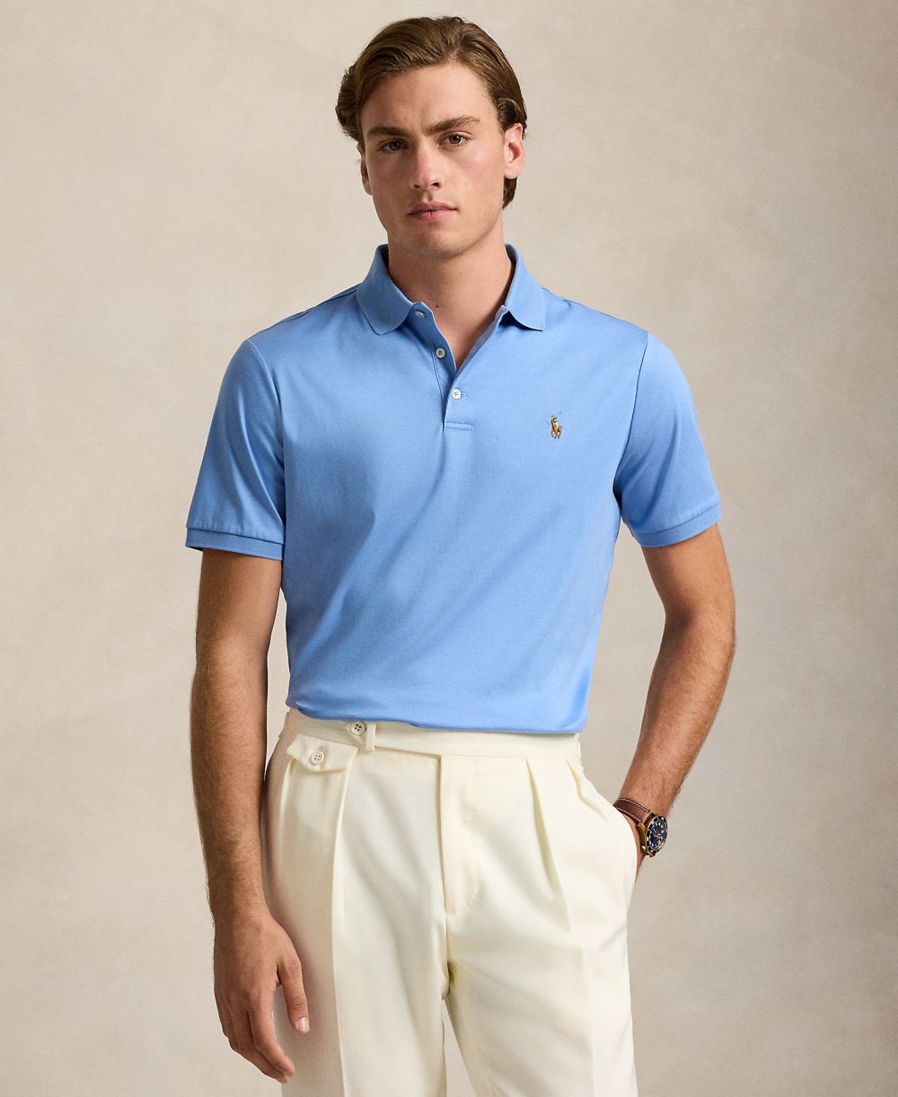 Men's Classic-Fit Soft Cotton Polo Shirt