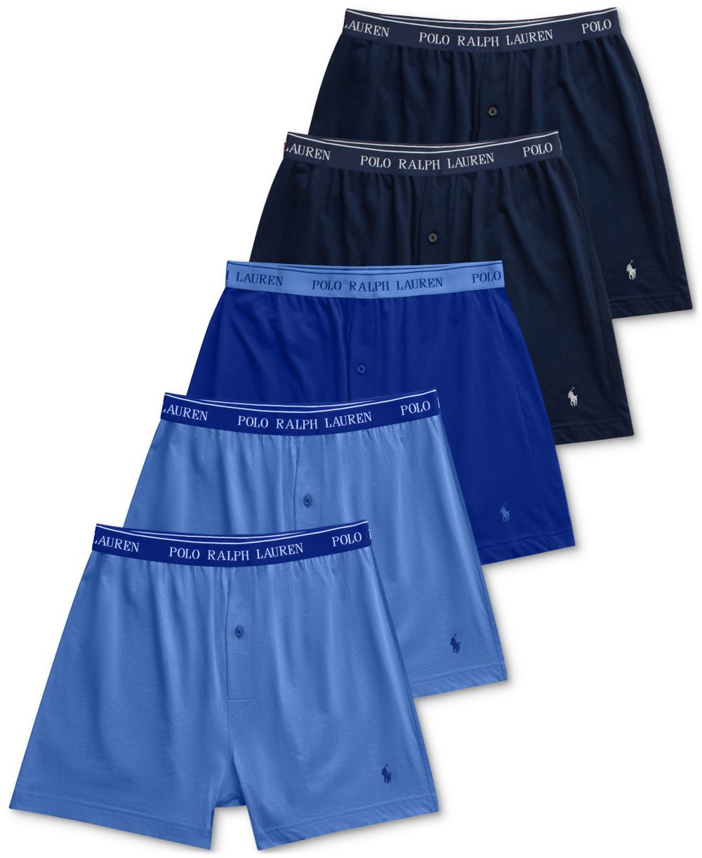 Men's 5-Pack Classic-Fit Cotton Knit Boxers