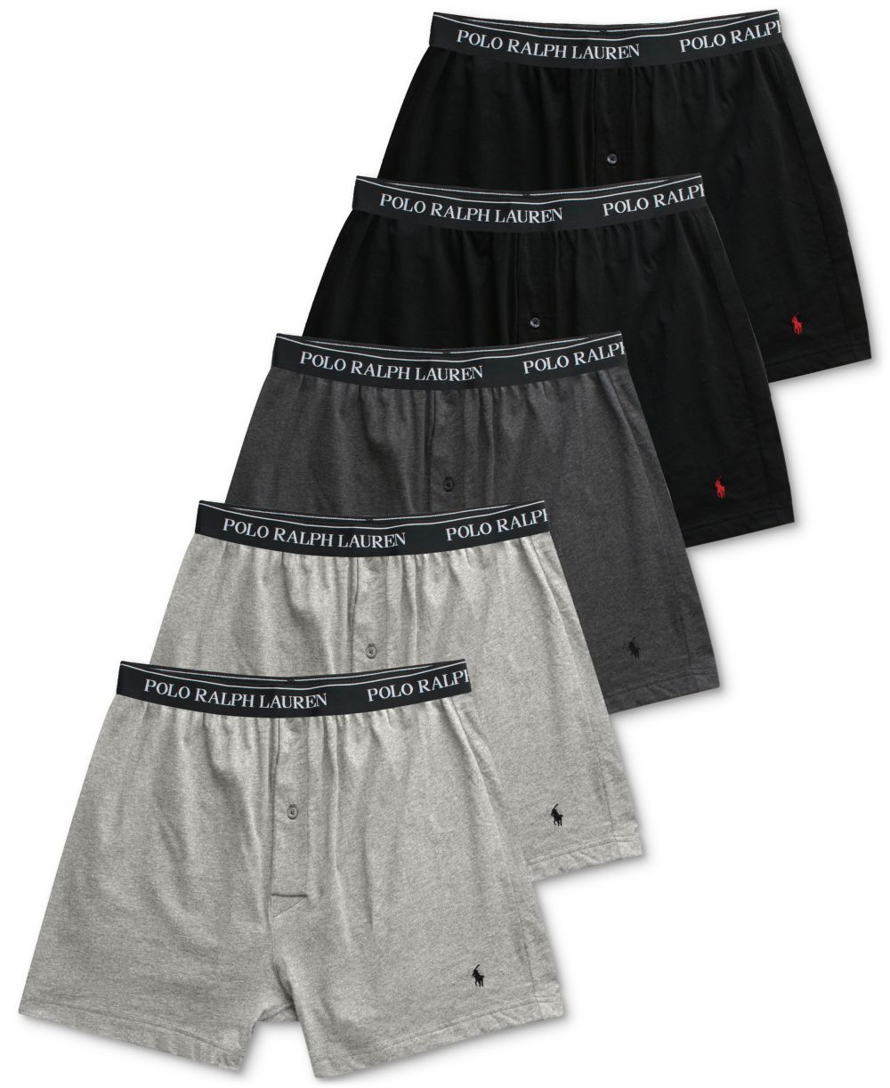 Men's 5-Pack Classic-Fit Cotton Knit Boxers