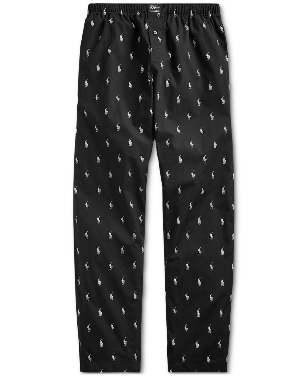 Men's Cotton Jersey Sleep Shirt & Polo Player Pajama Pants