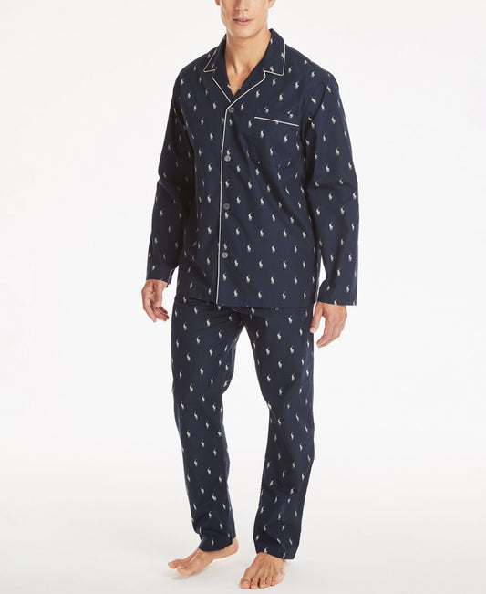 Men's All Over Polo Player Pajama Shirt