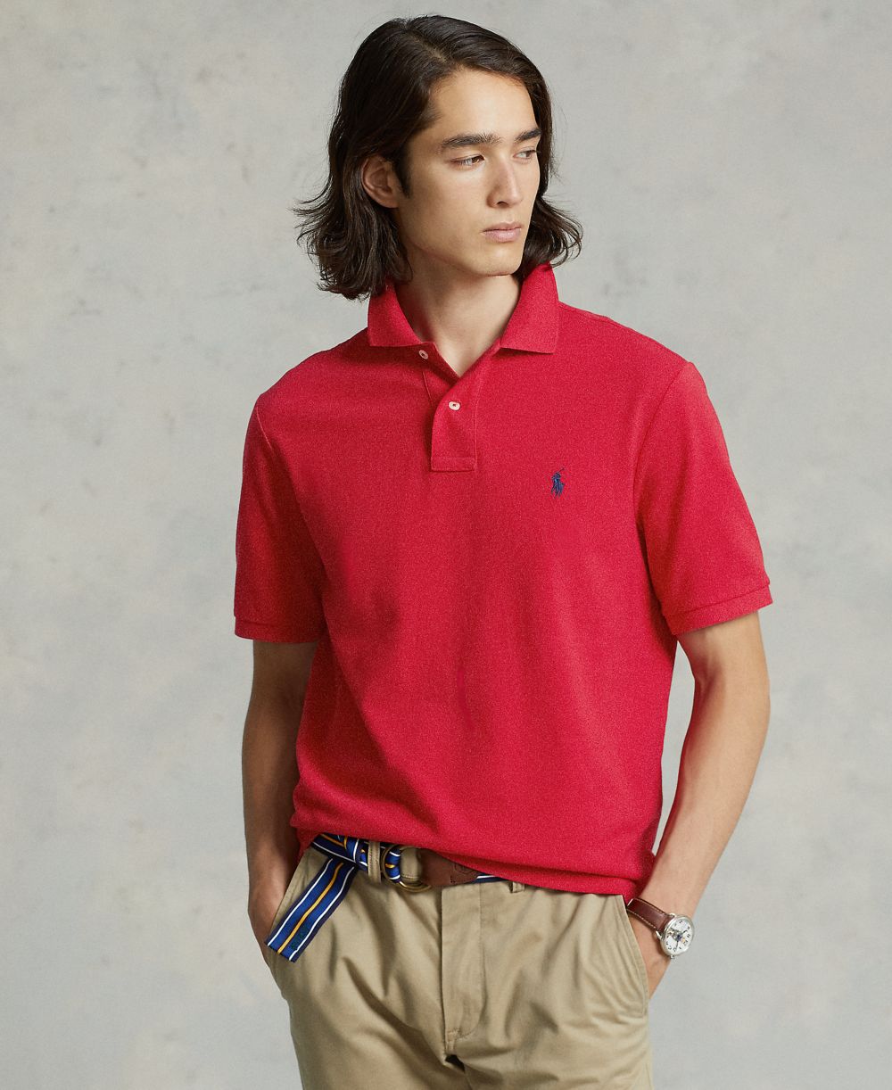 Men's Classic-Fit Mesh Polo Shirt