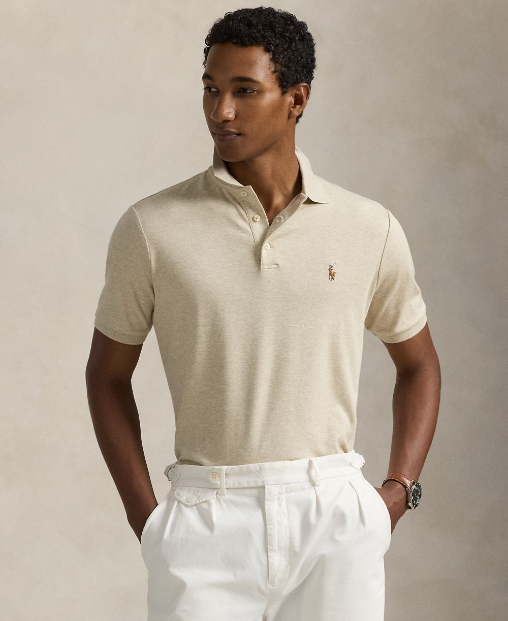 Men's Classic-Fit Soft Cotton Polo Shirt