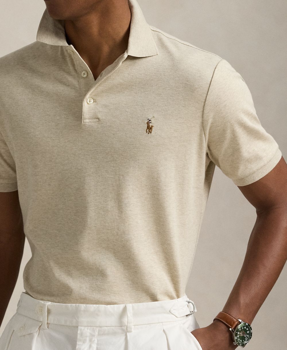 Men's Classic Fit Soft Cotton Polo Shirt