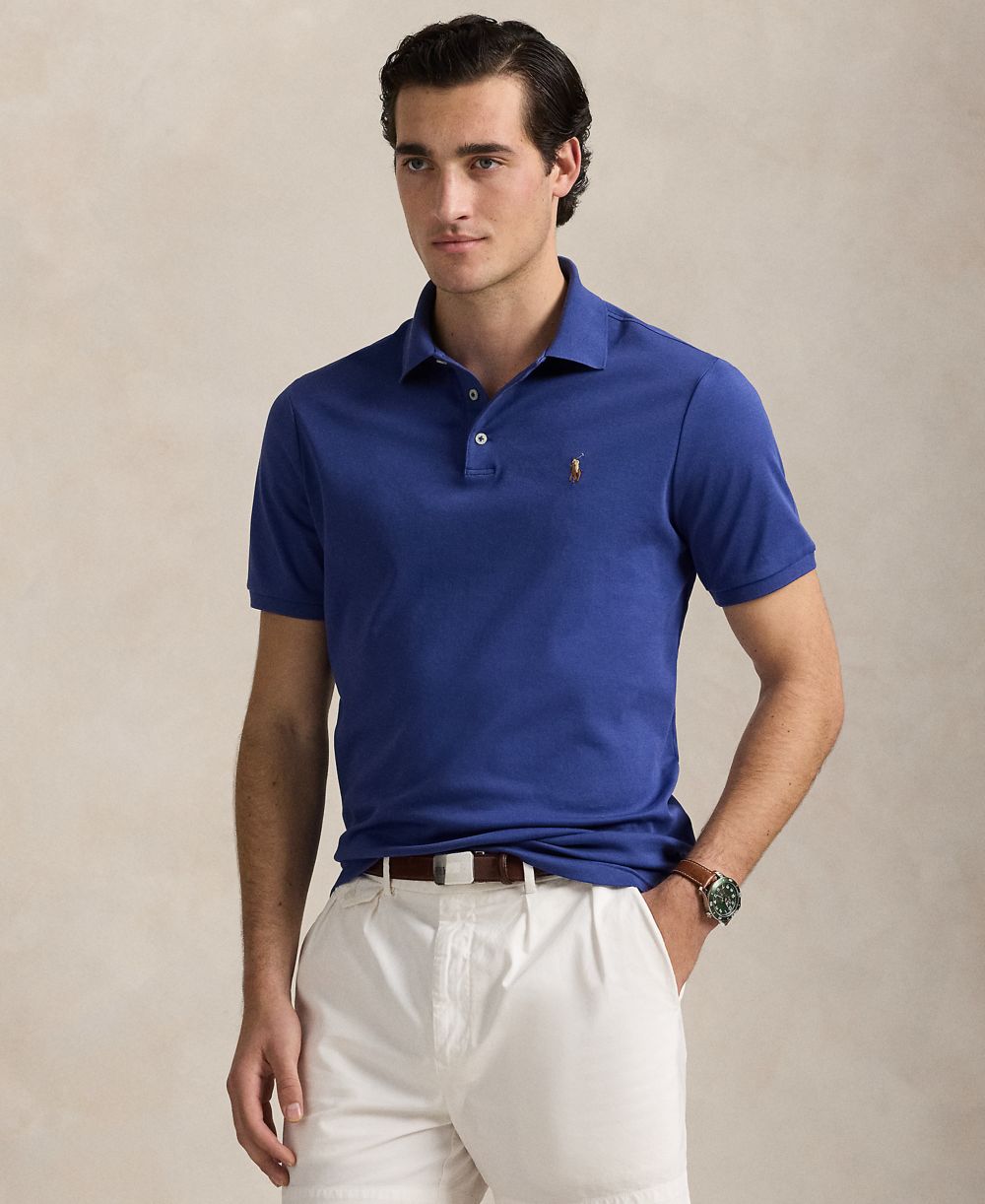 Men's Classic-Fit Soft Cotton Polo Shirt