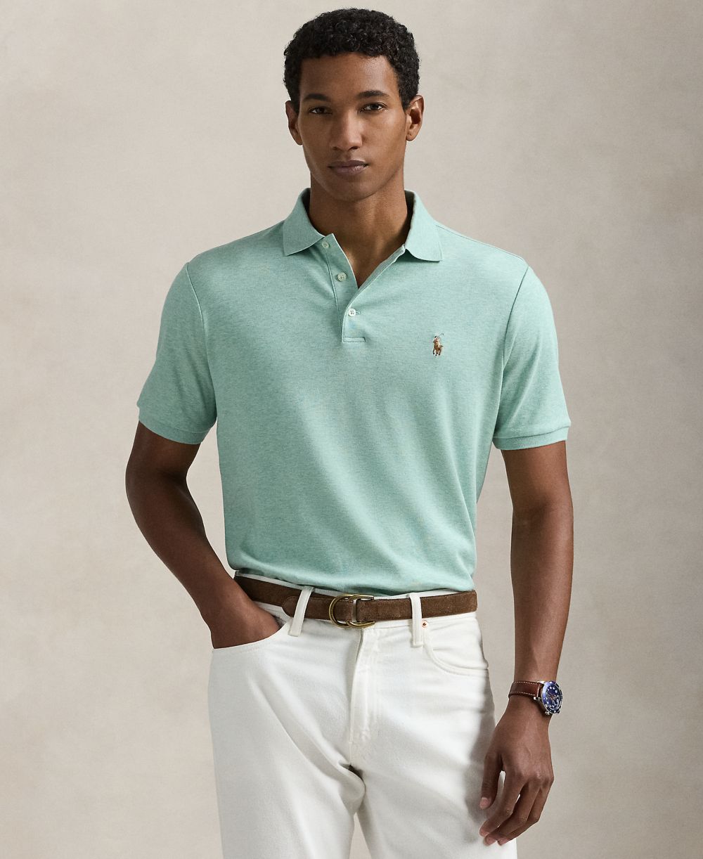 Men's Classic-Fit Soft Cotton Polo Shirt