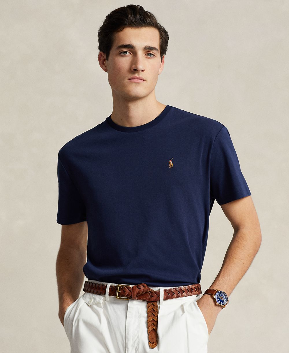 Men's Custom Slim-Fit Soft Cotton T-Shirt