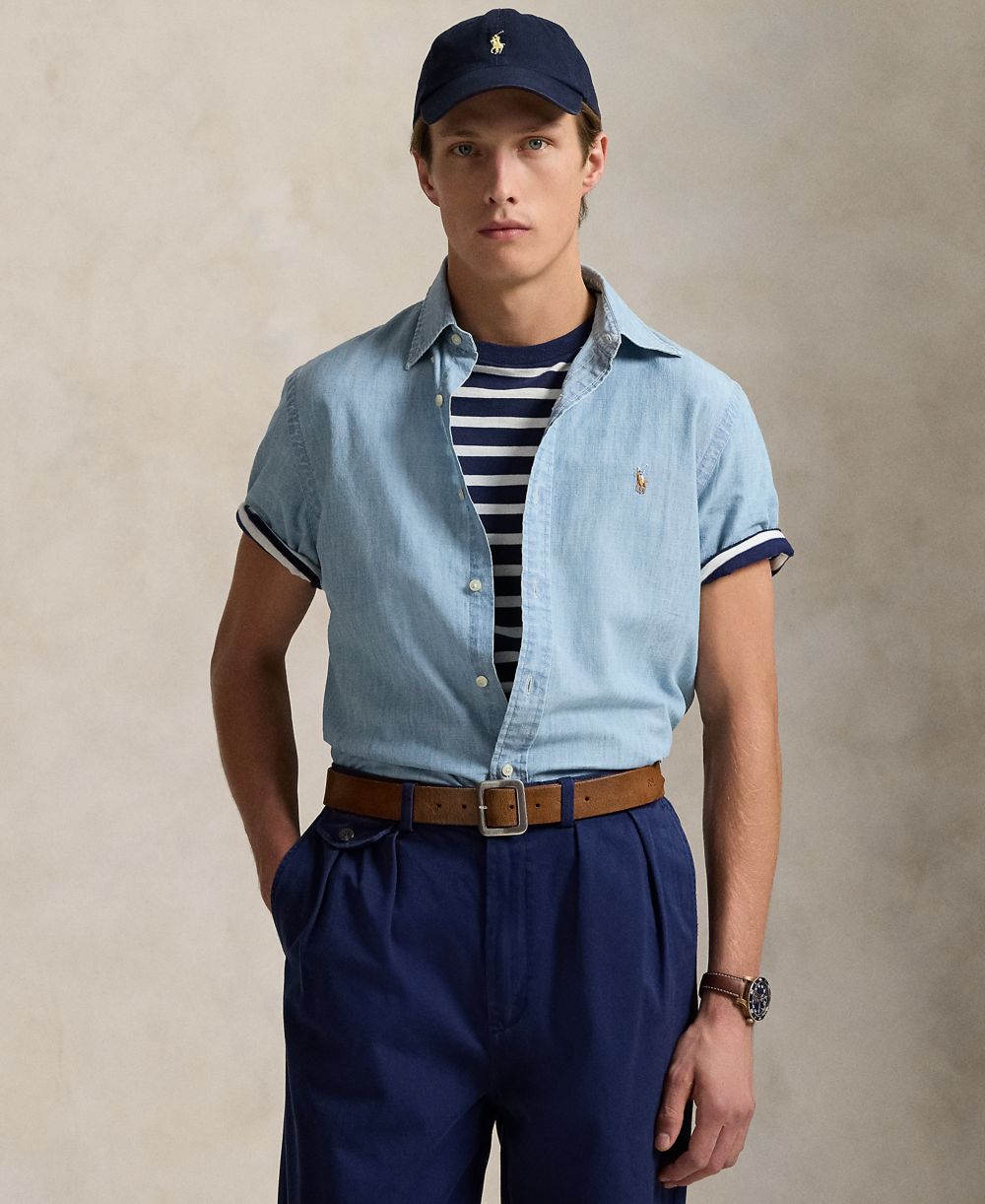 Men's Classic-Fit Chambray Shirt