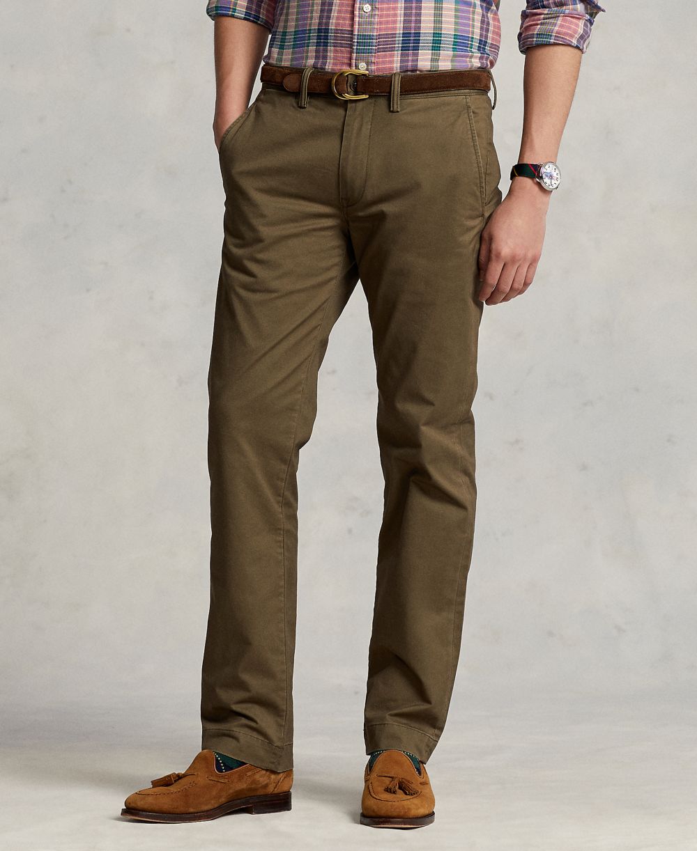 Men's Straight-Fit Stretch Chino Pants
