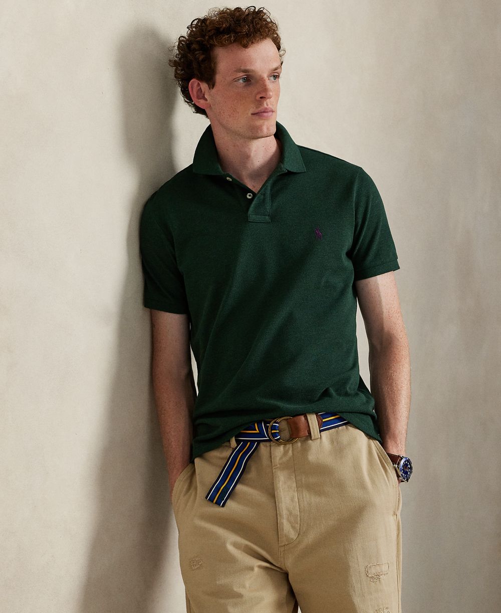Men's Classic-Fit Mesh Polo Shirt