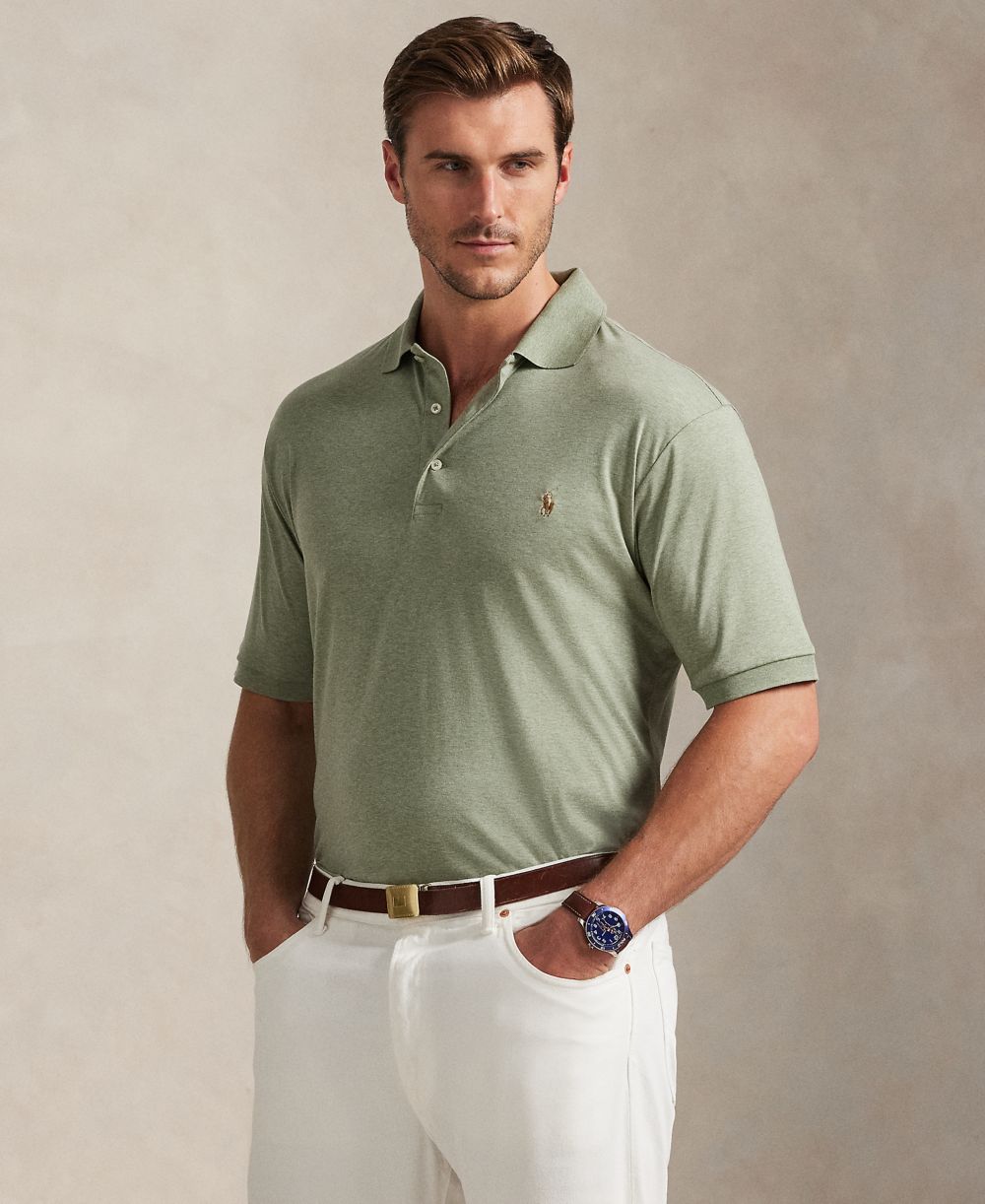 Men's Big & Tall Solid Polo Shirt