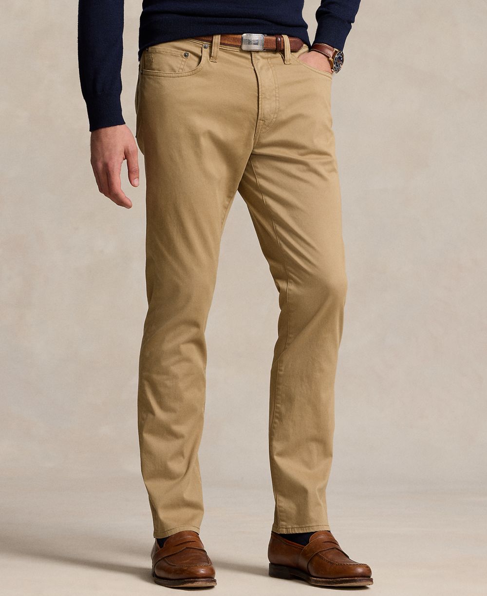 Men's Varick Slim Straight Stretch Sateen Pants