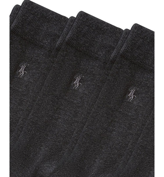 Men's Flat Knit Slack Dress Socks, 4-Pack