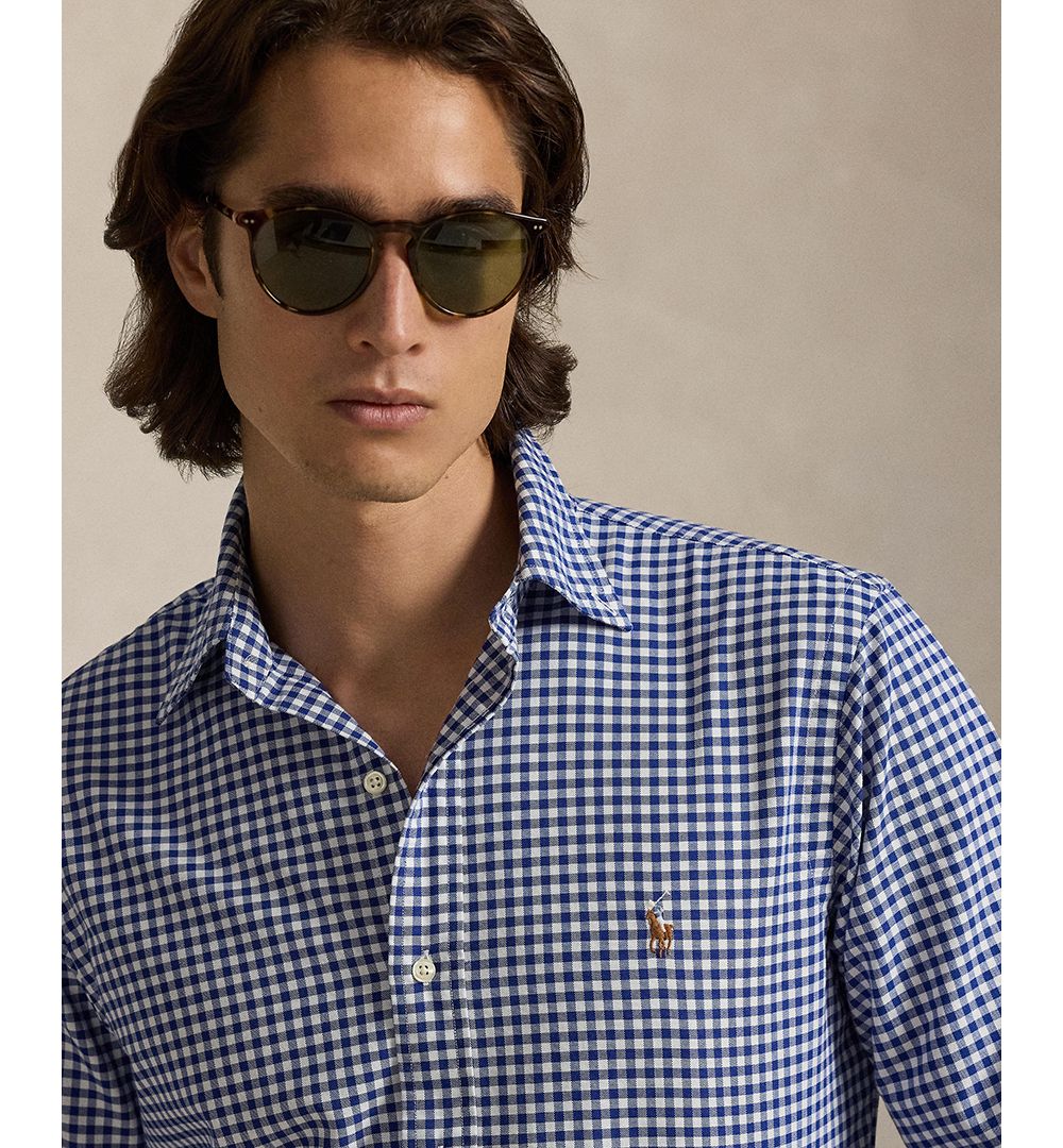 Men's Classic Fit Plaid Brushed Oxford Shirt