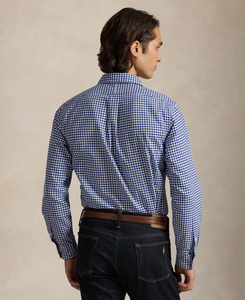 Men's Classic Fit Plaid Brushed Oxford Shirt