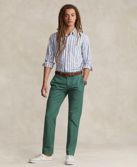 Men's Custom-Fit Striped Oxford Shirt