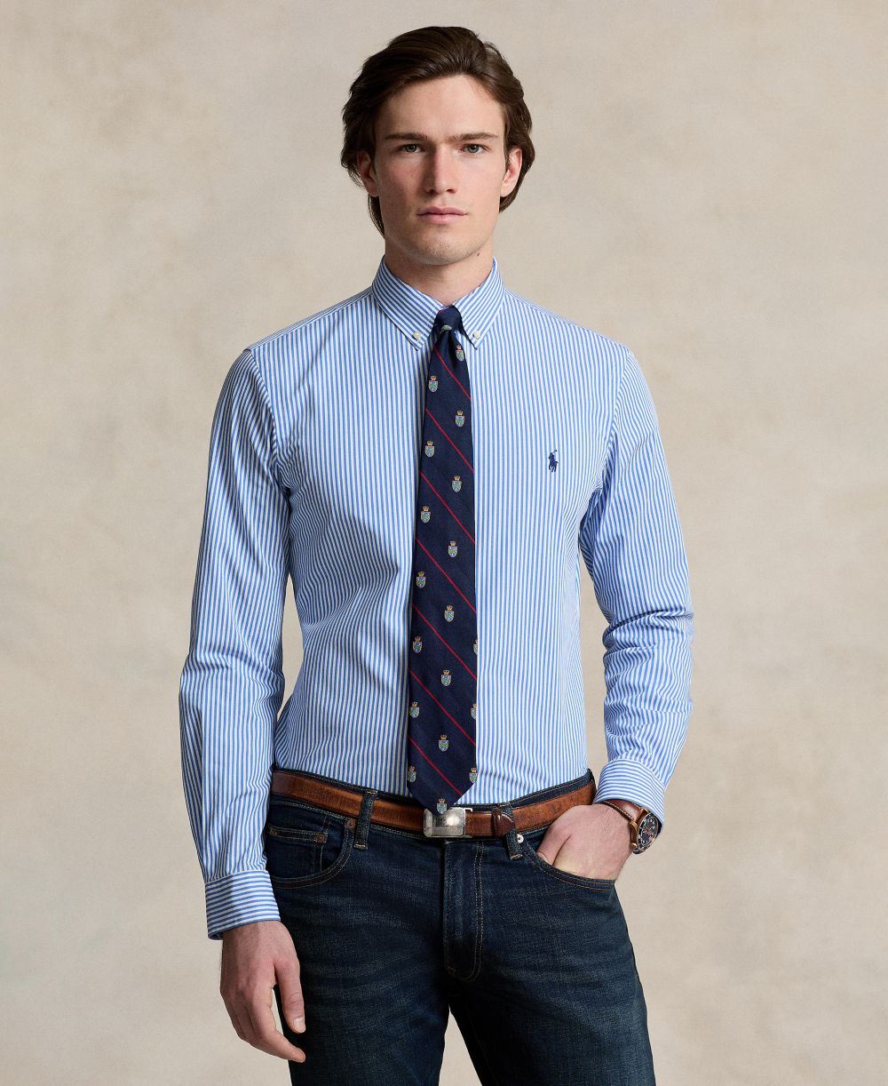 Men's Slim-Fit Stretch Shirt