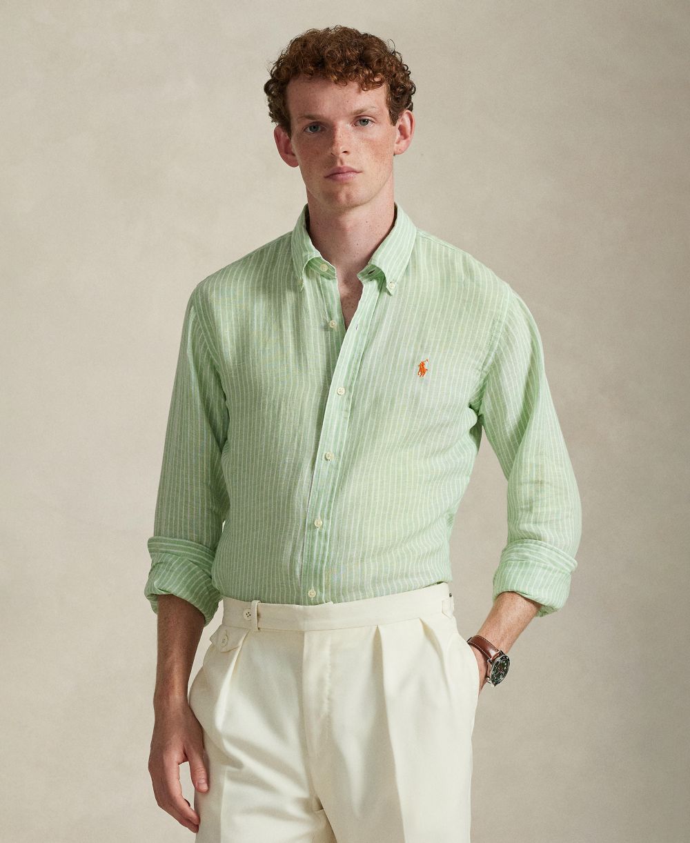 Men's Classic-Fit Linen Shirt