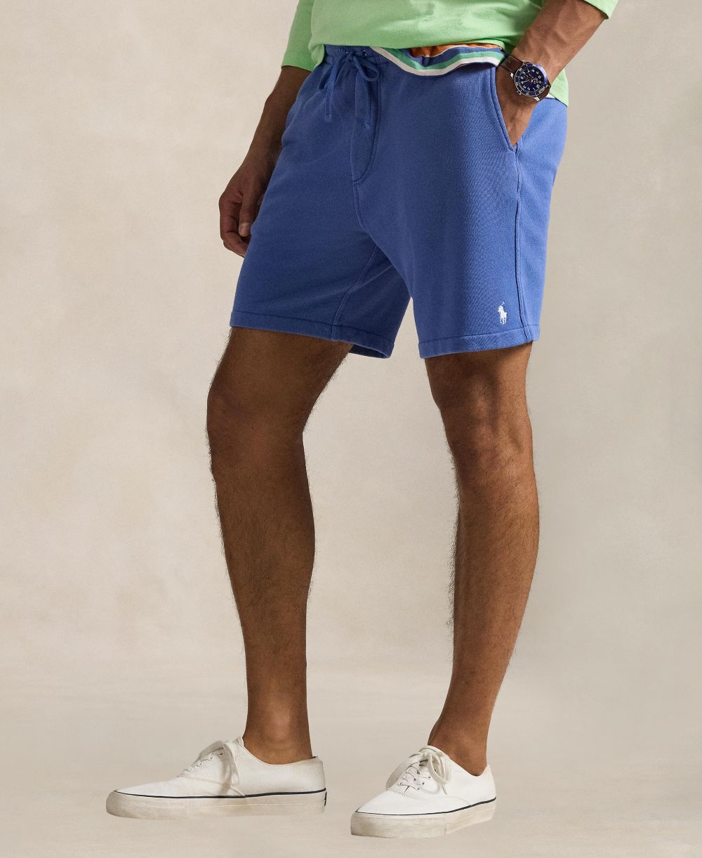 Men's Embroidered Pony Drawstring Shorts