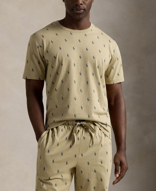 Men's Crewneck T-Shirt and Pajama Pants, 2-Piece Set