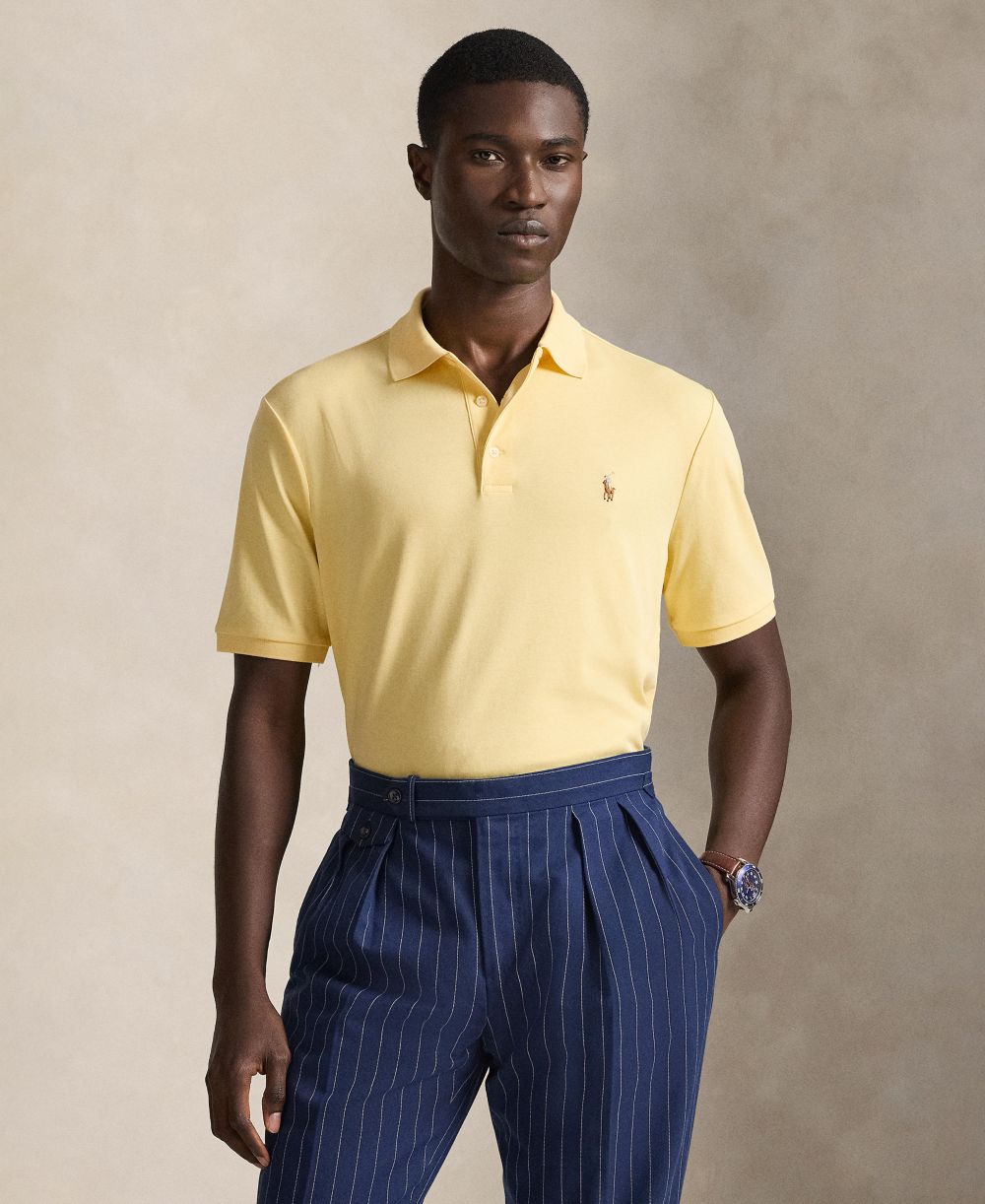 Men's Classic Fit Soft Cotton Polo Shirt