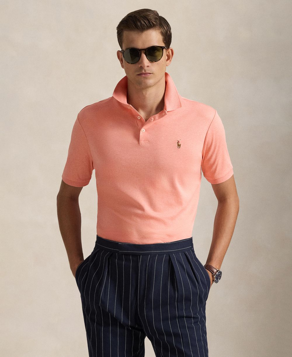 Men's Classic Fit Soft Cotton Polo Shirt