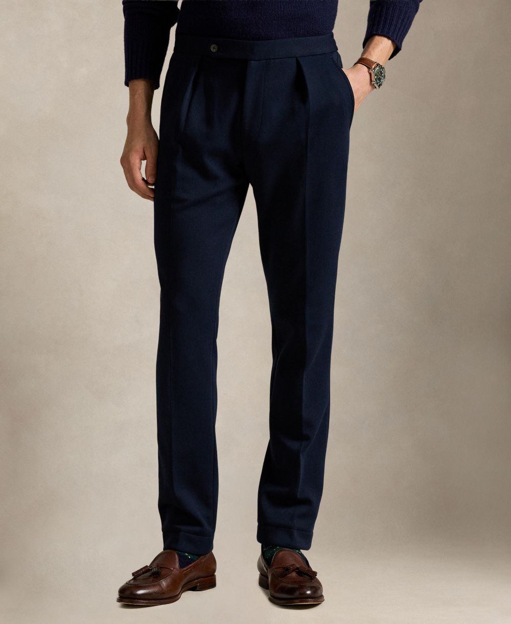 Men's Double-Knit Suit Trouser Pants