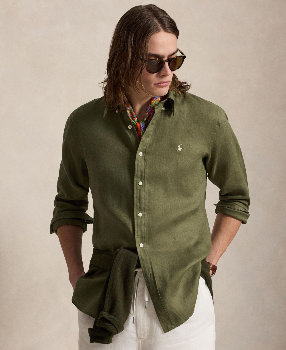 Men's Classic-Fit Linen Shirt
