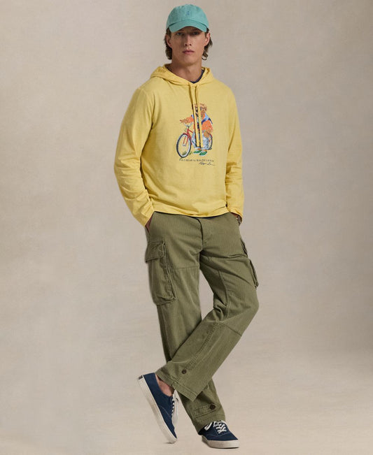 Men's Long-Sleeve Hooded T-Shirt